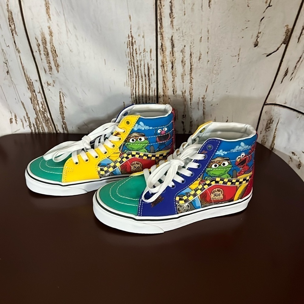 VANS‎ Sk8-Hi x Sesame Street High Oscar's Taxi Service | NWT